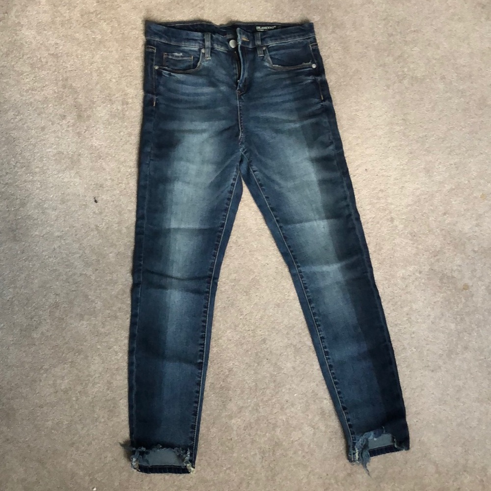 High waisted Blank NYC two tone denim jeans